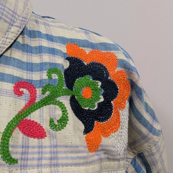 We The Free Embroidered Sashiko Shirt - Picture 7 of 11